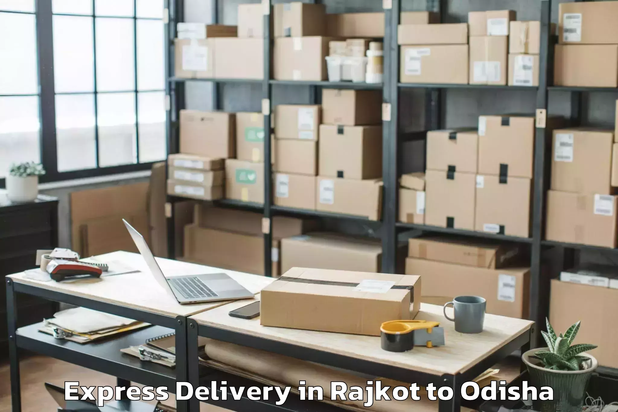 Affordable Rajkot to Barkote Express Delivery